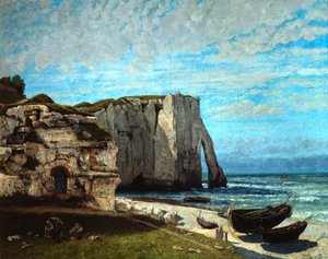 The Cliffs of Etretat after a Thunderstorm by Gustave Courbet