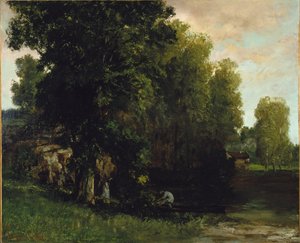 The Edge of the Pool by Gustave Courbet