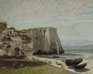 The Etretat Cliffs After the Storm, 1870 by Gustave Courbet