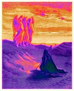 Abraham and the Three Angels, illustration from 