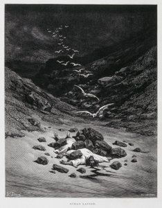 Achan Is Stoned to Death (Josh. 7:1,10-26) (Illustration from the Dore Bible) by Gustave Dore