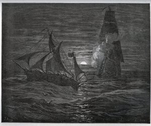 Captive Story. The Spanish Escape Boat is Attacked by a French Ship from 