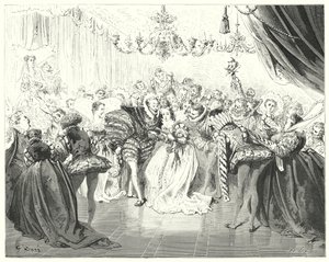 Cinderella (Engraving) by Gustave Dore