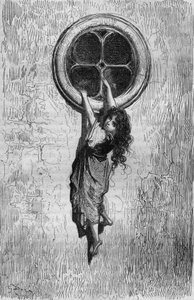 Chiquita (Illustration by Gustave Dore of book Captain Fracasse by Theophile Gautier)
