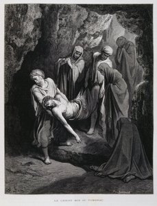 Christ taken to the tomb, Illustration from the Dore Bible