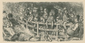 Crowds watch carriage racing by Gustave Dore