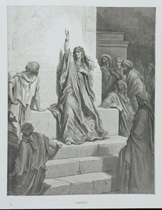Deborah, engraved by Ettlin, c.1868 by Gustave Dore