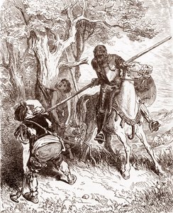 Don Quixote Threatens the Peasant