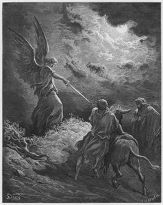 The Angel appearing to Balaam (Gustave Dore Bible)