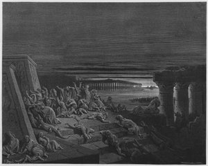 The Plague of Darkness by Gustave Dore