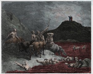 Inferno, Canto 12: Nessus by Gustave Dore