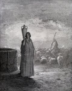 Jacob tending the flocks of Laban