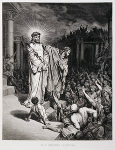 Jesus Presented to the People During His Trial, Illustration from the Dore Bible by Gustave Dore