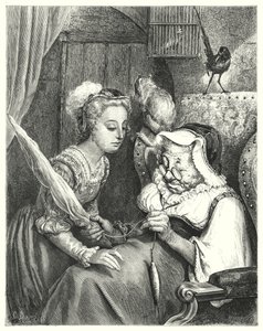 Sleeping Beauty (engraving) by Gustave Dore