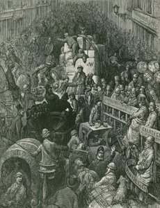 London Street Scene by Gustave Dore