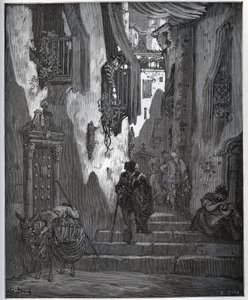 Luscinde Sends a Ticket to Cardenio by Gustave Dore