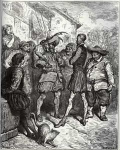 Maese Pedro and the fortune-telling ape - from 