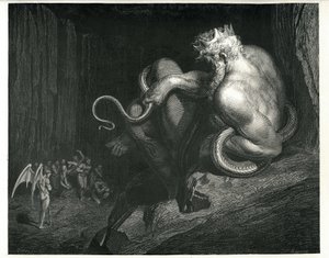 Minos: from The Inferno by Dante Alighieri by Gustave Dore