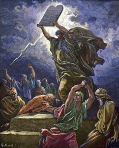 Moses Breaking The Tablets Of The Law - Gustave Dore