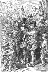 Outside the Ring, 1872 by Gustave Dore