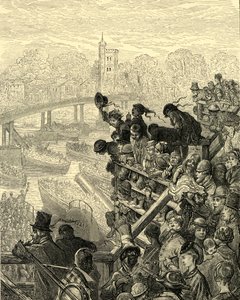 Oxford and Cambridge boat by Gustave Dore