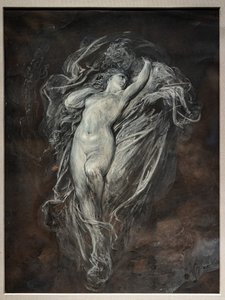 Paolo and Francesca da Rimini in Hell, before 1861