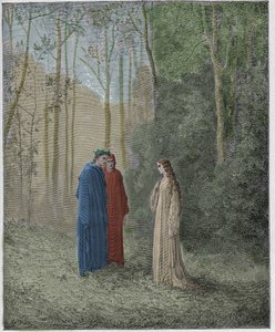 Purgatorio, Canto 5: Dante Speaks with Pia de Tolomei by Gustave Dore