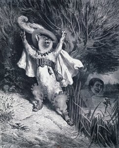 Puss in Boots, illustration by Gustave Dore for the fairy tale by Charles Perrault by Gustave Dore