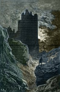 The Castle of Fear Illustration by Gustave Dore by Gustave Dore