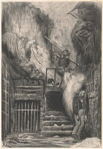 Rue de la Vieille Lanterne (The Suicide of Gérard de Nerval) by Gustave Dore