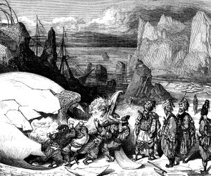 Sindbad the Sailor - Tale of the Thousand and One Nights - Illustration by Gustave Dore (detail)