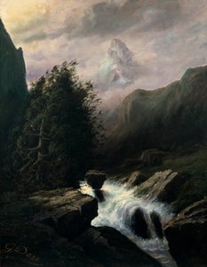 Storm on the Cervin Mountain, 19th century by Gustave Dore