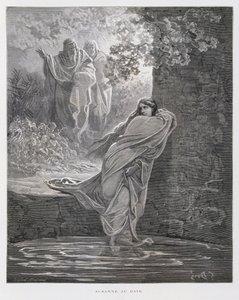 Susanna in the Bath (Dan. 13:1-26), Illustration from the Dore Bible by Gustave Dore