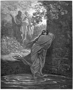 Suzanne in the bath (Illustration by Gustave Dore for The Bible) by Gustave Dore