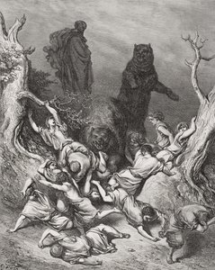 The Children Destroyed by Bears, illustration from Dore