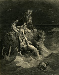 The Deluge Frontispiece to the Illustrated Edition of the Bible, 1866 by Gustave Dore