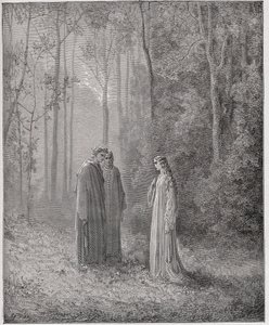 The Divine Comedy, Purgatorio, Canto 5: Dante speaks with Pia de Tolomei - Illustration by Gustave Dore by Gustave Dore