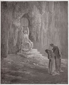 The Divine Comedy, Purgatorio, Canto 9: Dante and Virgil at the portals of Purgatory - by Dante Alighieri - Illustration by Gustave Dore