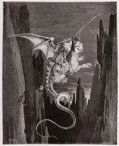 The Divine Comedy, Inferno, Canto 17: The descent into the abyss on Geryon