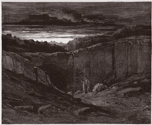 The Divine Comedy, Inferno, Canto 3: Virgil and Dante at the gates of Hell - Illustration by Gustave Dore by Gustave Dore