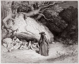 The Divine Comedy, Inferno, Canto 4: The Innocent Souls in Limbo - by Dante Alighieri (1265-1321) - Illustration by Gustave Dore (1832-1883) by Gustave Dore