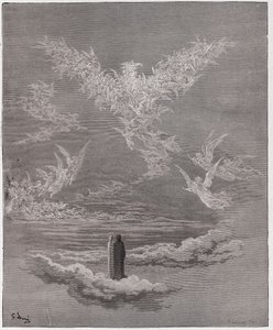 The Divine Comedy, Paradiso, Canto 19: The Blessed Souls Form an Eagle in the Sky - by Dante Alighieri (1265-1321) - Illustration by Gustave Dore (1832-1883) by Gustave Dore