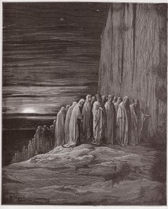 The Divine Comedy, Purgatorio, Canto 18: The multitude of the slothful - Illustration by Gustave Dore by Gustave Dore
