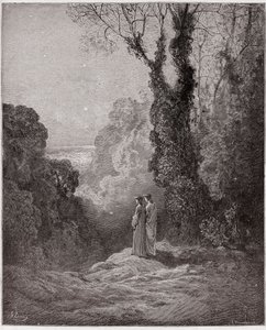 The Divine Comedy, Purgatorio, Canto 1: The poets behold the beauty of Venus in the morning sky - Illustration by Gustave Dore by Gustave Dore