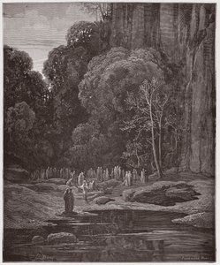 The Divine Comedy, Purgatorio, Canto 5: The late repenters singing the Miserere - by Dante Alighieri - Illustration by Gustave Doré by Gustave Dore