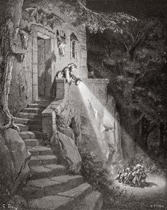 The Dwelling of the Ogre, engraved by Heliodore Joseph Pisan