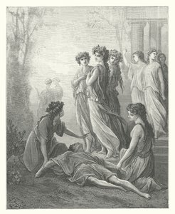 The Fables of La Fontaine: Daphnis and Alcimadura by Gustave Dore