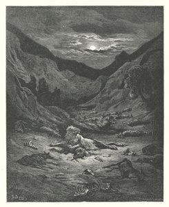 The Fables of La Fontaine: The Lion by Gustave Dore