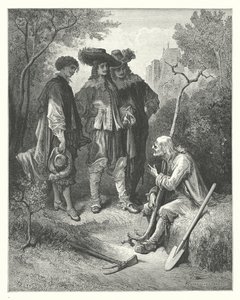 The Fables of La Fontaine: The Old Man and the Three Young Men by Gustave Dore