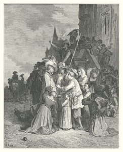 The Fables of La Fontaine: The Vultures and the Pigeons by Gustave Dore